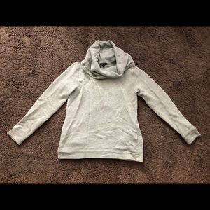 J crew factory gray cowl neck sweatshirt. Size M